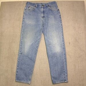 Vintage Denim Riders Jeans Men’s 34x32 Blue Light Wash Faded Denim Straight Leg